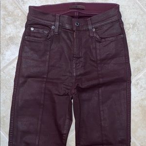 7 For All Mankind Women’s Coated Denim JeansSize24